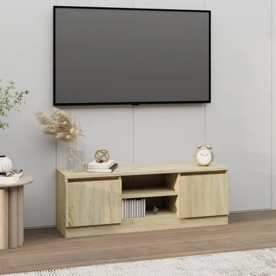 Szafka pod TV, z drzwiczkami, dąb sonoma, 102x30x36 cm Lumarko! - Hurtownia wielobranżowa Lumarko Kup online